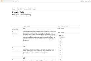 Screenshot of Project July
