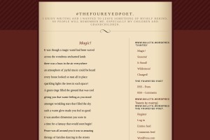 Screenshot of The Foureyed Poet
