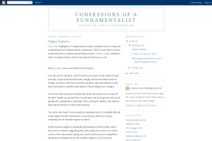 Screenshot of Confessions of a Fundamentalist
