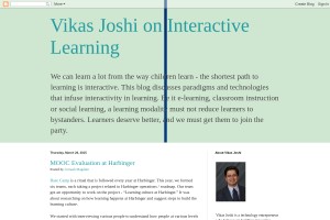 Screenshot of Vikas Joshi on Interactive Learning