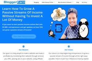 Screenshot of Make Money Blogging, Make Money On The Internet - Blogger Earn