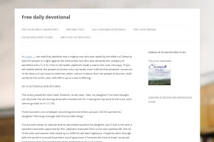 Screenshot of Bible commentary and Bible study material