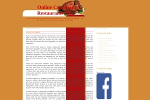 Screenshot of Online Canadian Restaurants Review