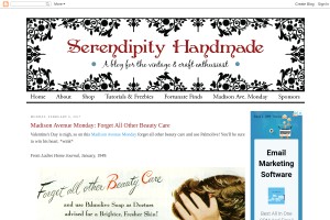 Screenshot of Serendipity Handmade ~Vintage Fashion, Crafts, and More~