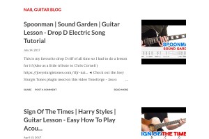 Screenshot of Nail Guitar Blog