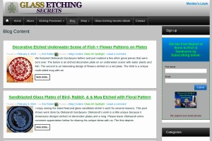 Screenshot of Etching and Engraving Information