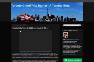 Screenshot of Toronto Grand Prix Tourist Blog