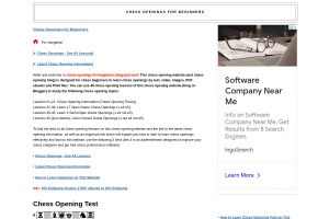 Screenshot of Chess Openings for Beginners