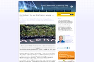 Screenshot of Carol's Construction Technology Blog
