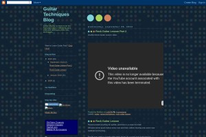 Screenshot of Guitar Techniques Blog