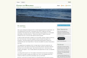 Screenshot of My serenity blog