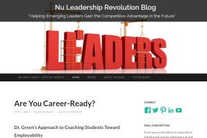 Screenshot of New Blog for Emerging Leaders during this Economy Downturn