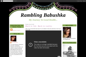 Screenshot of Rambling Babushka