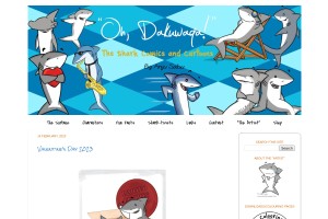 Screenshot of Oh, Dakuwaqa! - Shark sketches and comics