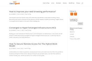 Screenshot of Liberian Geek