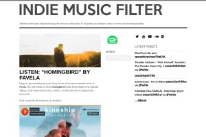 Screenshot of Indie Music Filter