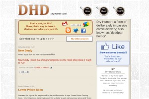 Screenshot of Dry Humor Daily