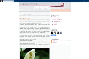 Screenshot of Photography and Imaging