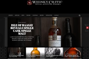 Screenshot of Whisky Reviews at WhiskyCritic.com