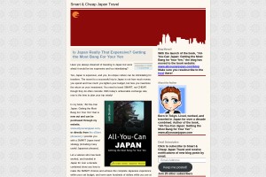Screenshot of Smart & Cheap Japan Travel