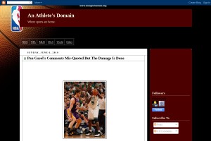 Screenshot of An Athlete's Domain