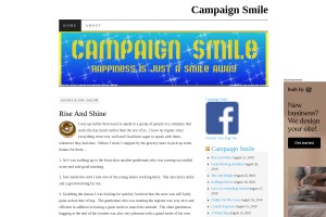 Screenshot of Campaign Smile