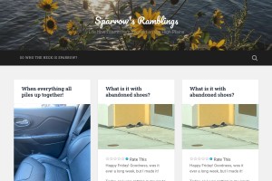 Screenshot of Sparrow's Ramblings