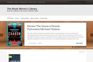 Screenshot of The Book Worm's Library | Home