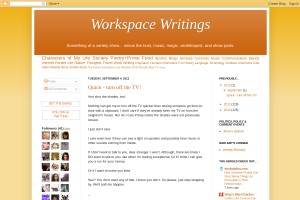 Screenshot of Workspace Writings