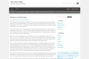 Screenshot of NocoJoe's Blog