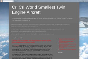 Screenshot of Cri Cri World Smallest Twin Engine Aircraft