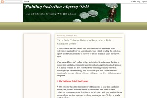 Screenshot of Fighting Collection Agency Debt