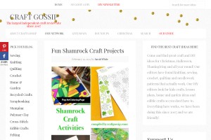 Screenshot of Craft Gossip Craft Blog Network