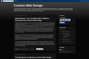 Screenshot of Custom Web Design