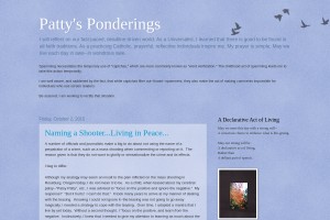 Screenshot of Patty's Ponderings