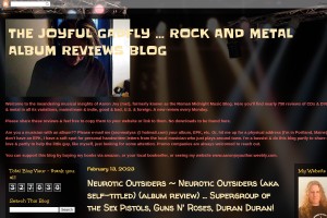 Screenshot of Aaron Joy's Roman Midnight Music Rock & Metal CD Reviews