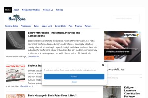 Screenshot of Bone and Spine | Orthopedic Care and Consultation