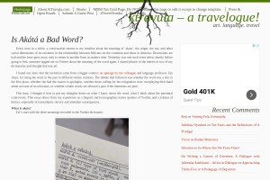 Screenshot of ktravula - A Travelogue