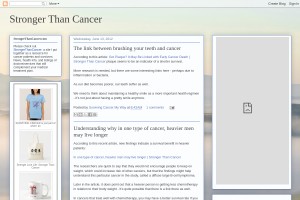 Screenshot of Stronger Than Cancer