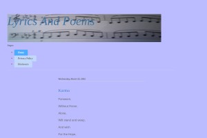 Screenshot of Old Favorites: Songs and Poems