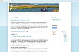 Screenshot of Montana Fly Fishing Blog