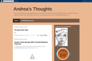 Screenshot of Andrea's Thoughts