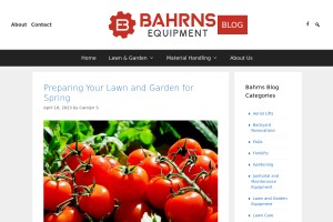 Screenshot of Bahrns Equipment - Material Handling Blog