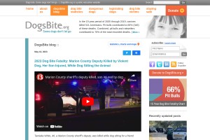 Screenshot of DogsBite Blog - DogsBite.org