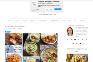 Screenshot of Manu's Menu
