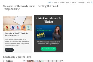 Screenshot of The Nerdy Nurse